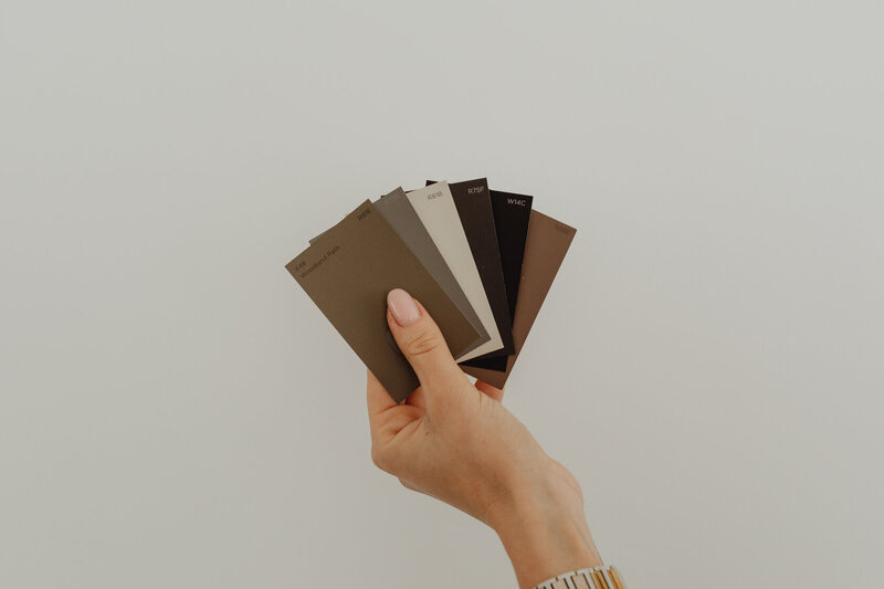 picture of a color palette for a minimalist brand identity