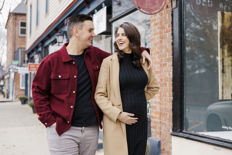 Natural Hudson Valley maternity photos with relaxed movement and authentic connection