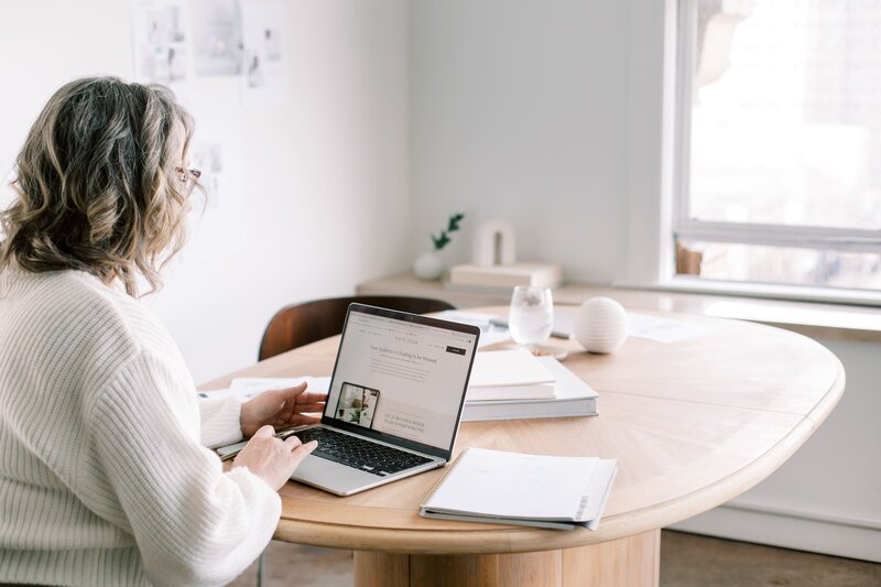 seo strategist reviewing seo strategy with service provider
