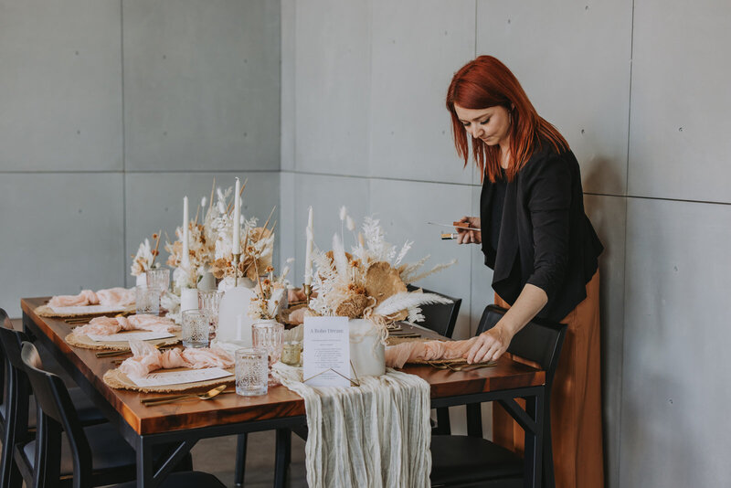 Yoga mats set up at The Gem Event Venue in Canmore for a Lululemon x Saje wellness event.