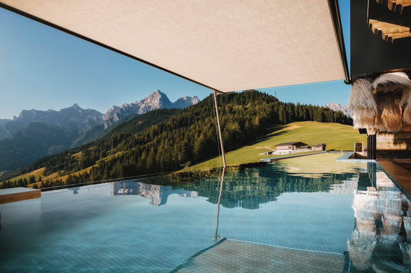 Architekturvisualisierung Jufenalm Pool