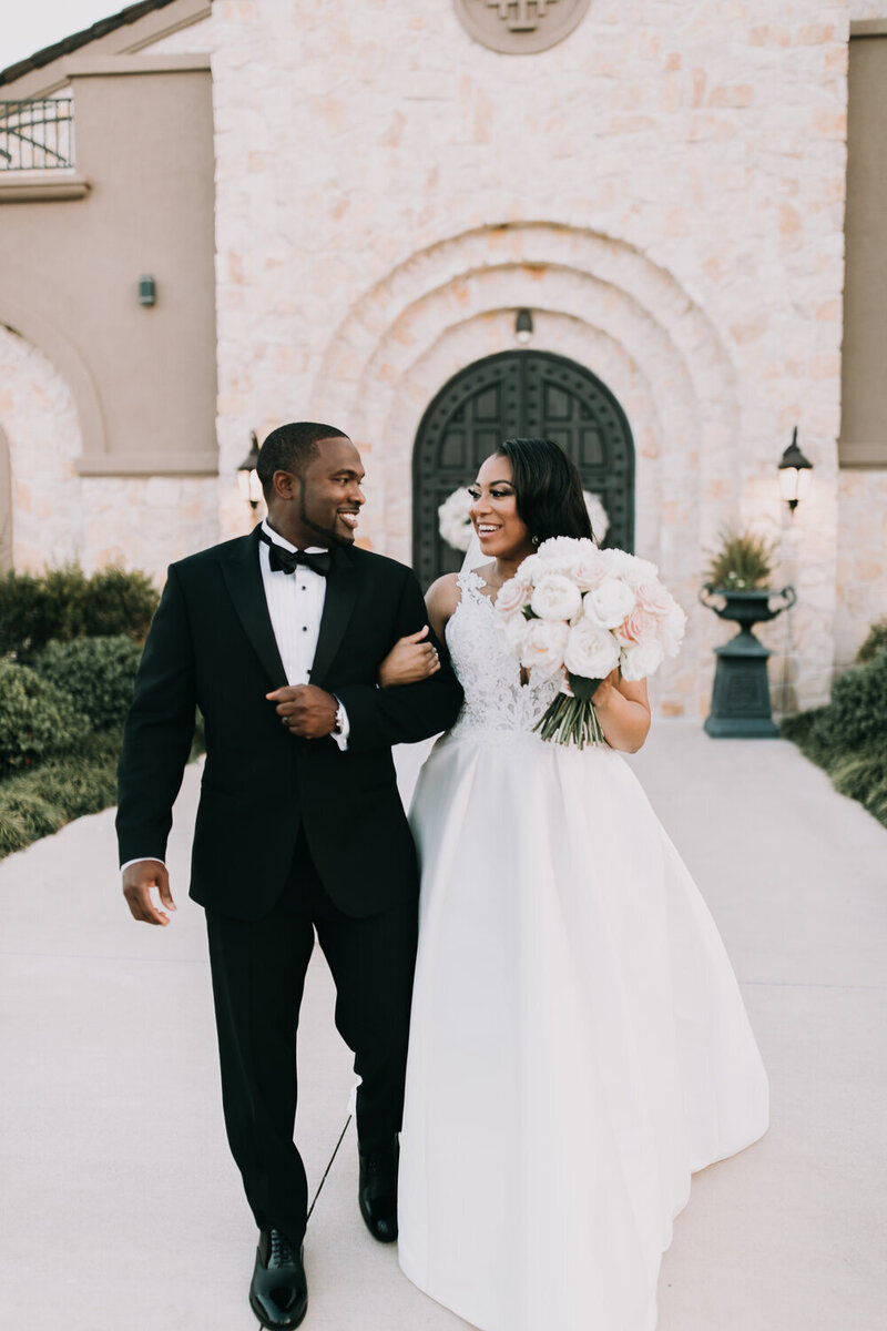 Swank Soiree Dallas Wedding Planner Mickala and Joe at Aristide Mckinney - bride and groom