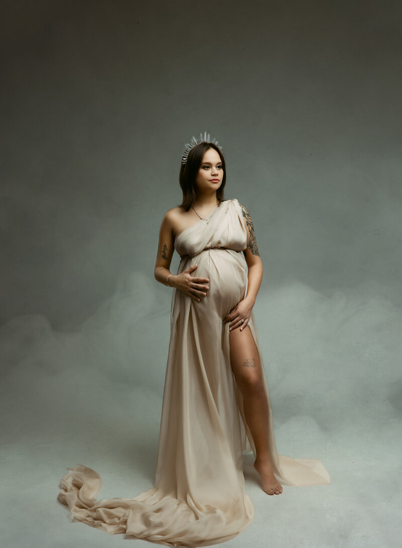 Maternity studio photoshoot