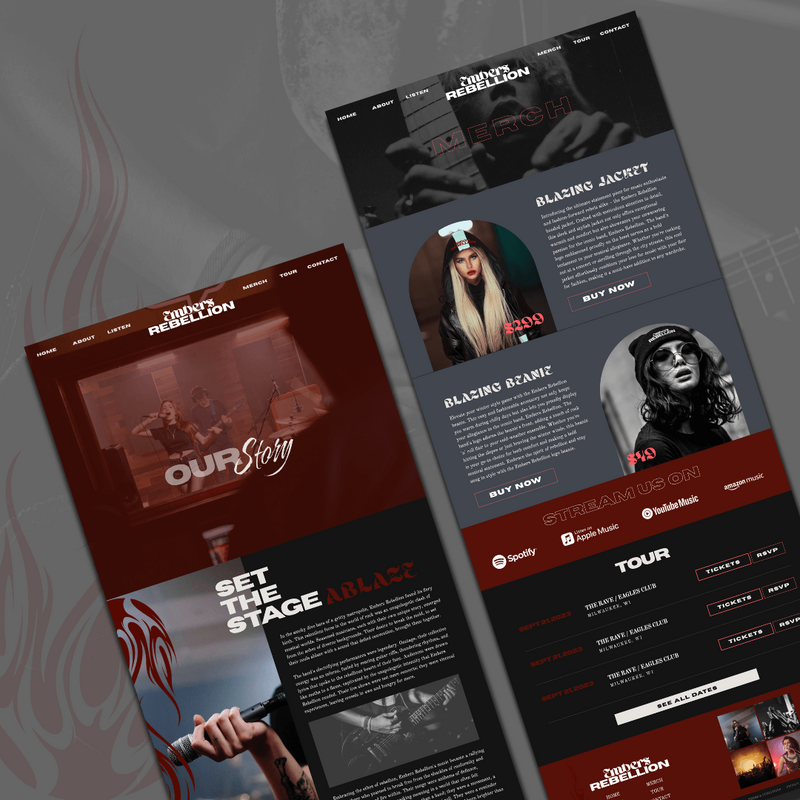 Showit Website Template About Merch