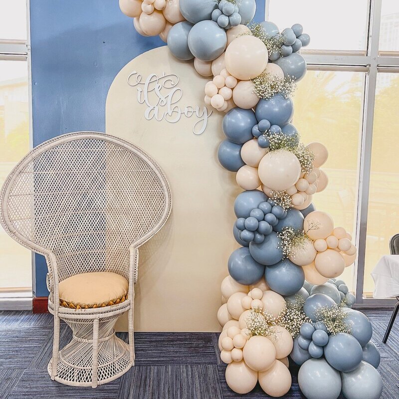 blue baby shower balloons in South Tampa