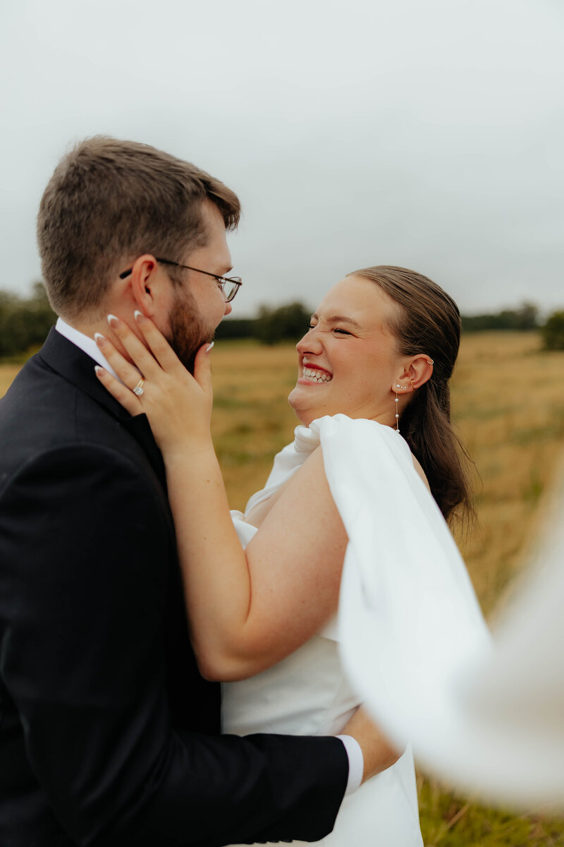 outdoor engagement session with arkansas couple