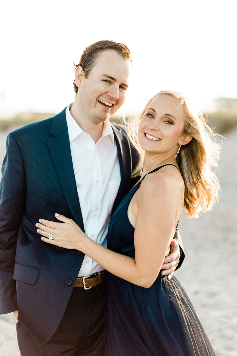 Golden Hour Engagement Photo | Wrightsville Beach NC | The Axtells Photo and Film