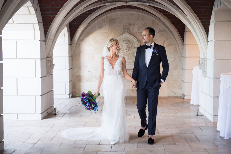 Mallard Island Yacht Club Wedding with colorful flowers34