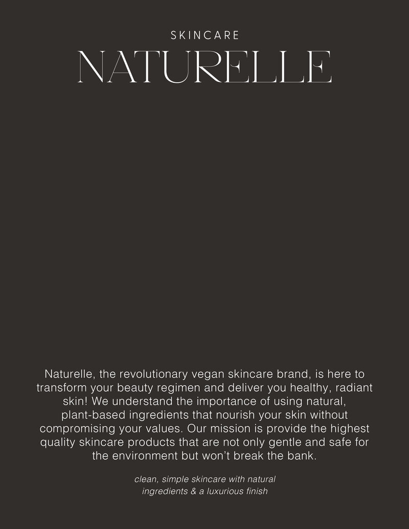 Naturelle Skincare Brand Poster Call to Action
