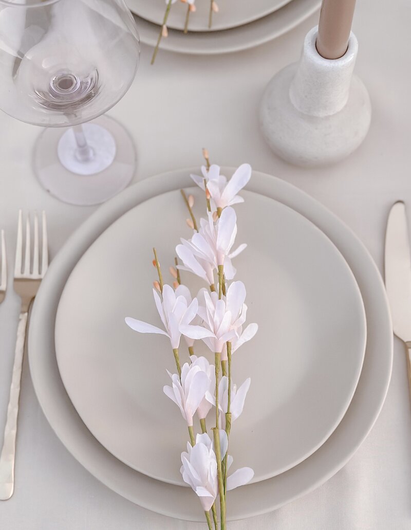 flowers rosewater tablescape table deanna