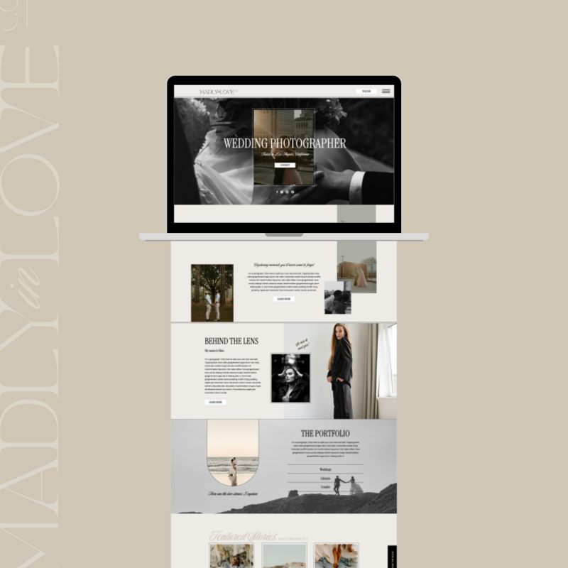 SCC - Website In A weekend - Showit Template Madly In Love 1