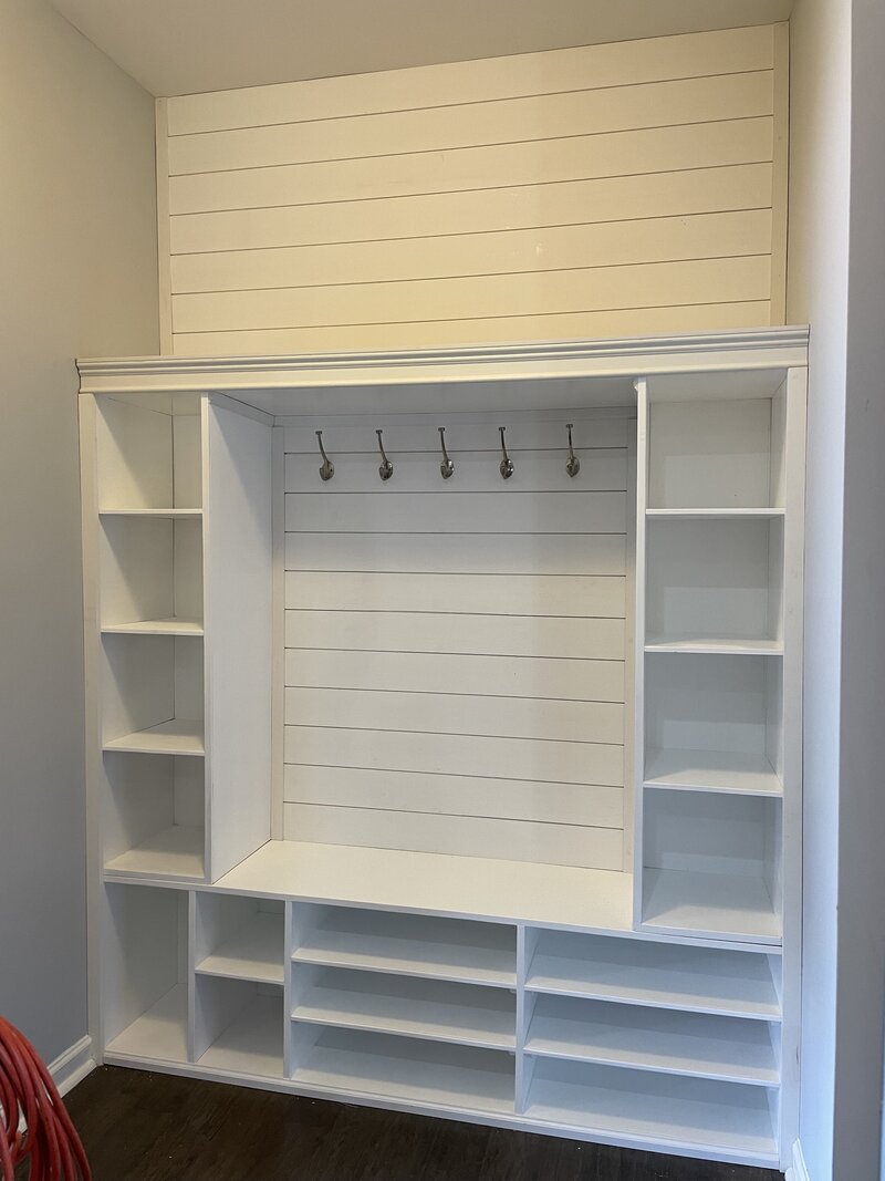 White Mudroom Storage