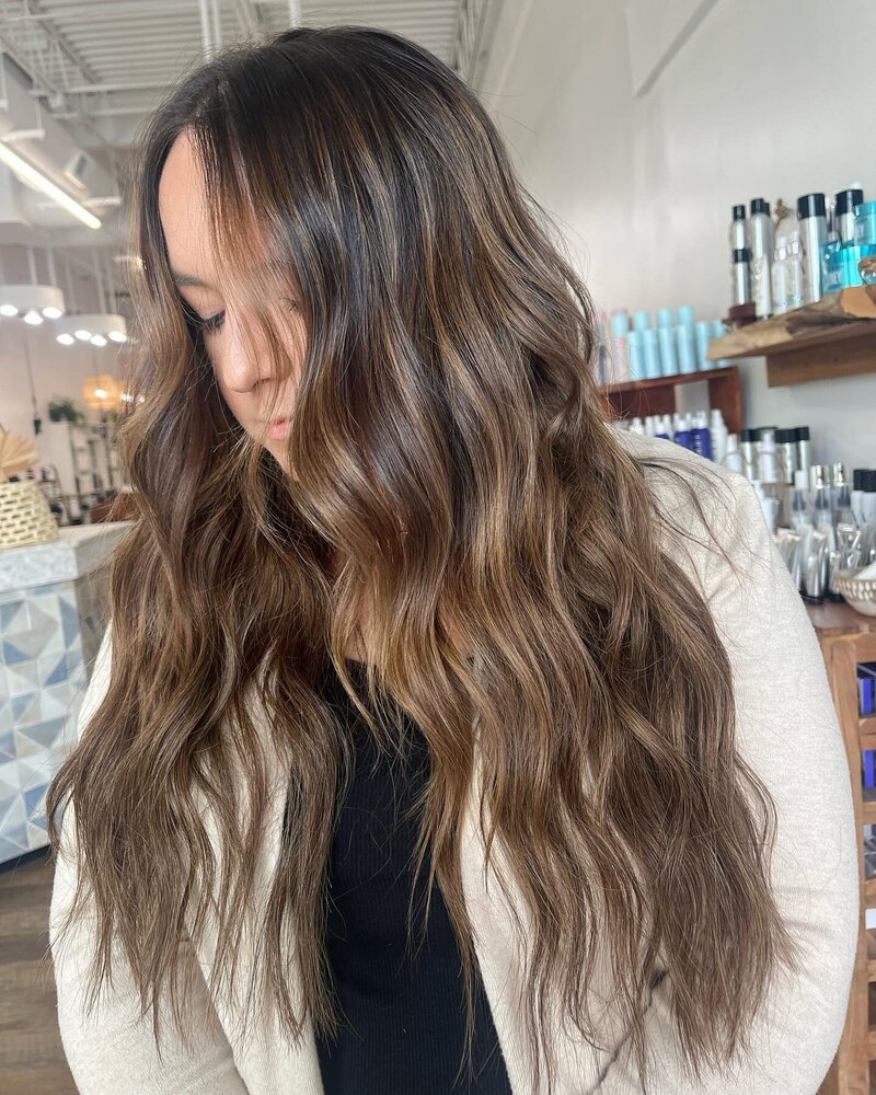 Dimensional Brunette Hair Color by Salt Hair Collective - East Beach Norfolk Hair Salon for Lived in Low Maintenance Color - 8