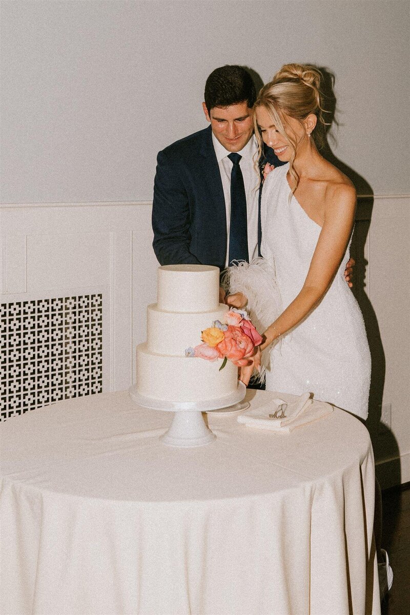 Bride with a sleek, modern updo — contemporary bridal hairstyle created by Klover Beauty for a stylish Maryland wedding.