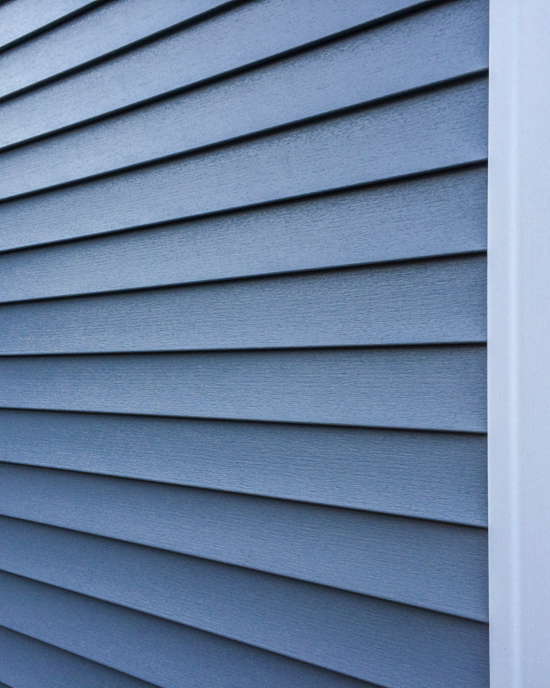 Blue siding