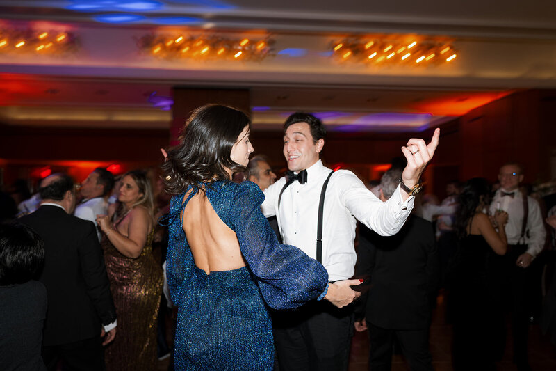reception dancing during wedding in the upstate ny wedding