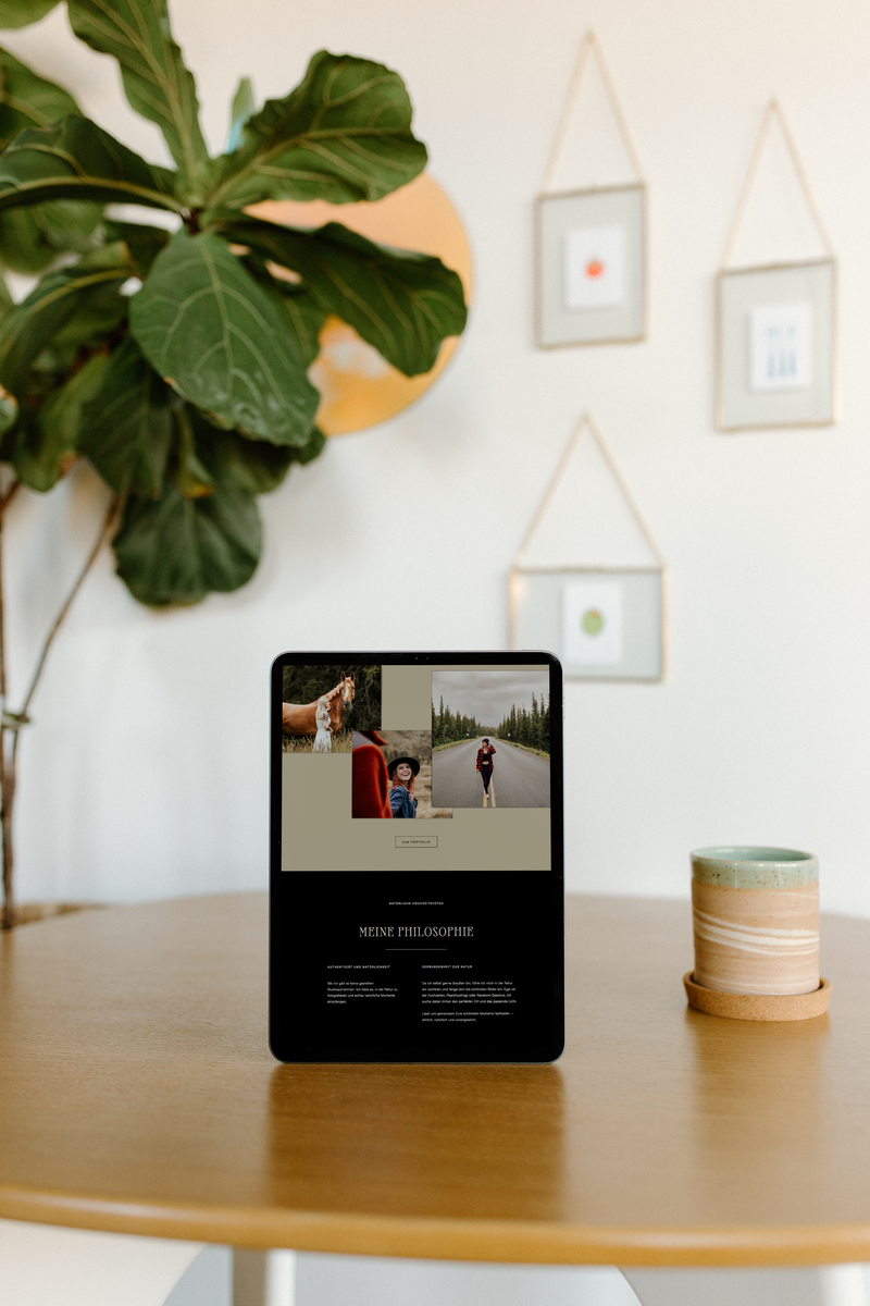 Mockup einer professionellen Webseite, fertiggestellt innerhalb von 7 Tagen