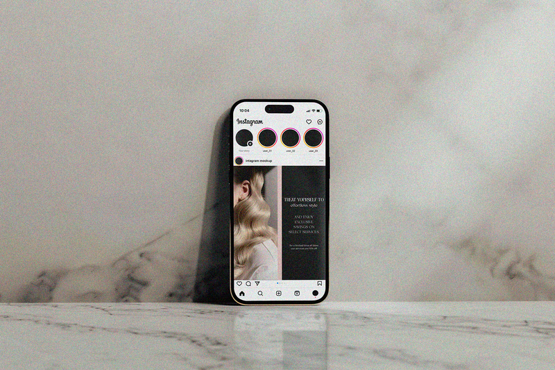 an energetic and natural feeling pet food brand consisting of an earthy and organic color palette and fun playful graphics is showcased through creative social media templates utilizing the brand values and showcasing how it would appear on instagram and across social media