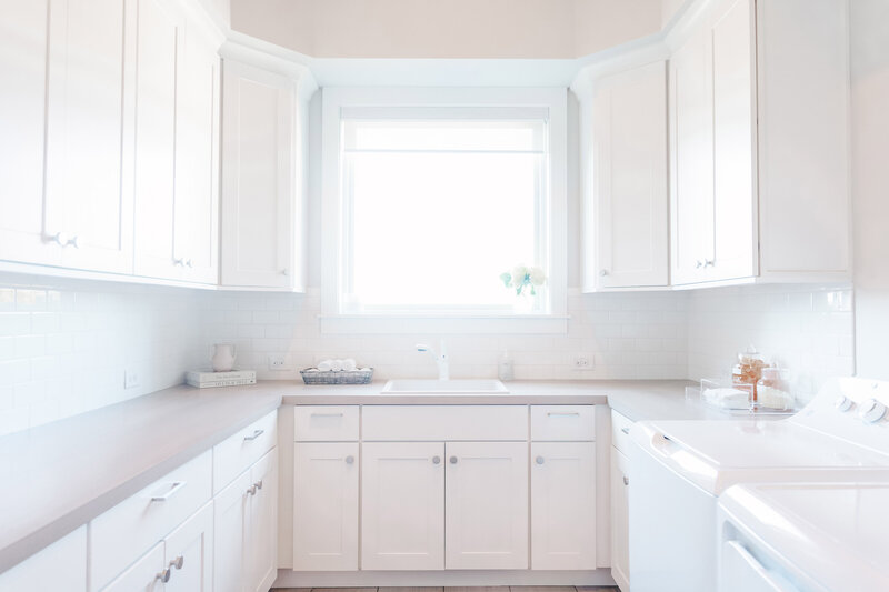 A clean laundry room