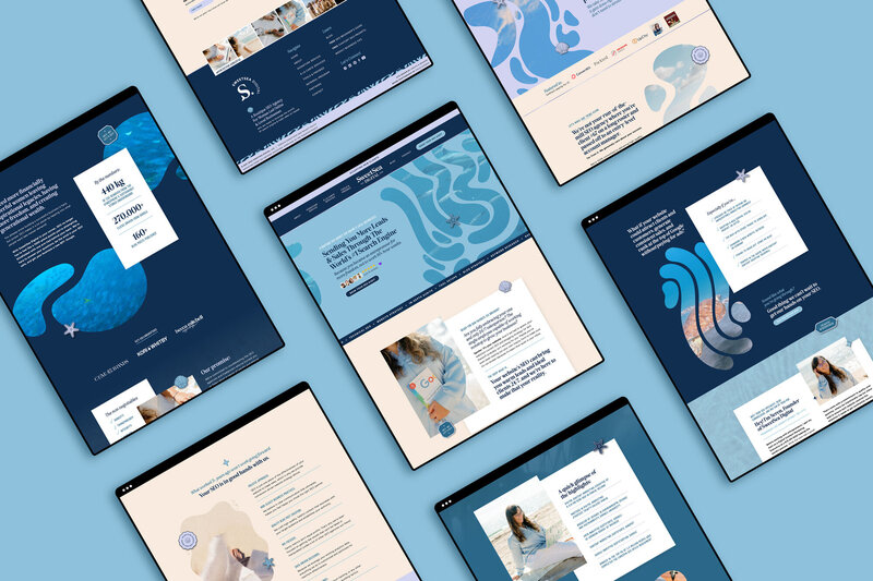 Colorful Mobile Showit Website Design for Female Entrepreneur