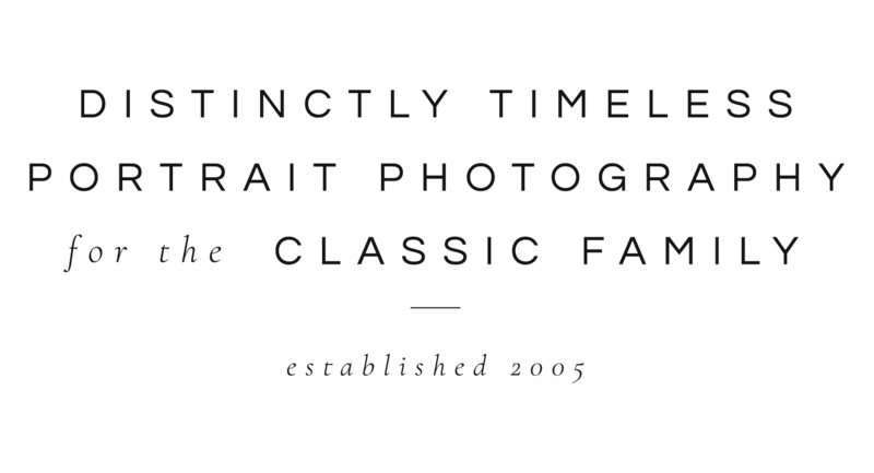 Distinctly Timeless Portrait Photography for the Classic Family