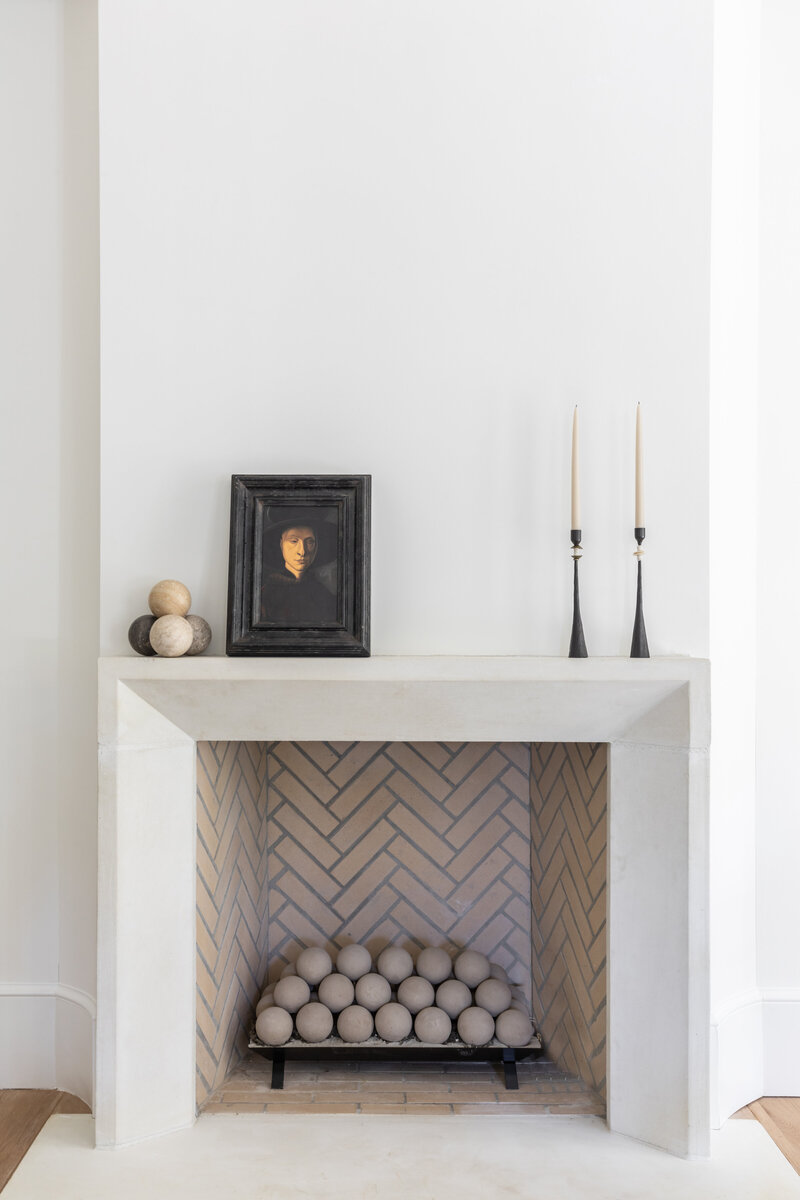 charlotte interior design photo fireplace