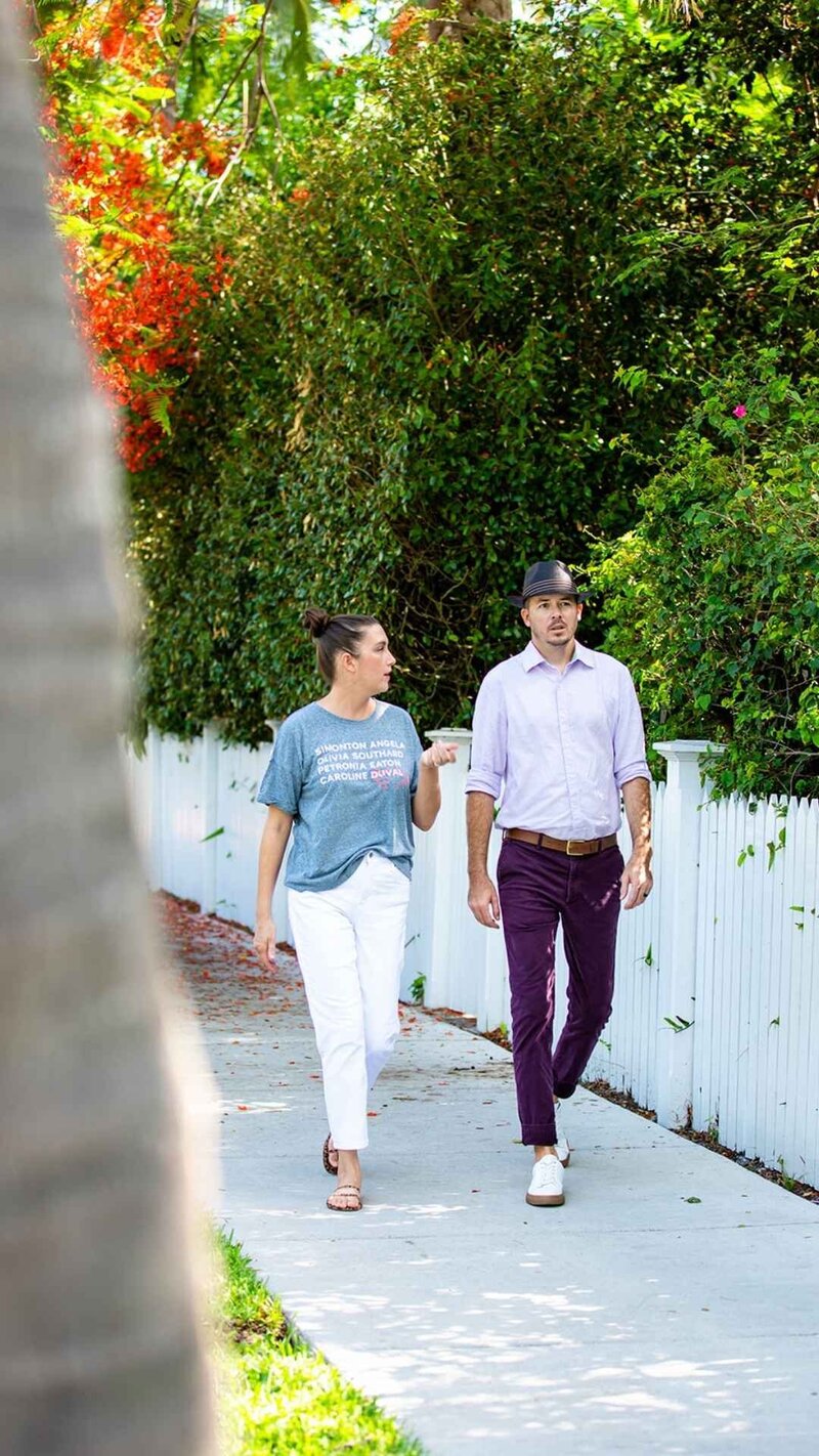 Happy home buyers in the Florida Keys with expert local guidance