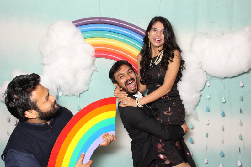 fun spring setting photo booth