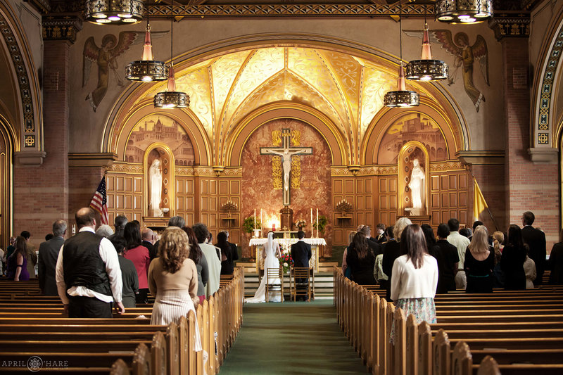 Indoor-Wedding-Ceremony-Denver-CO-Saint-Catherine-of-Siena