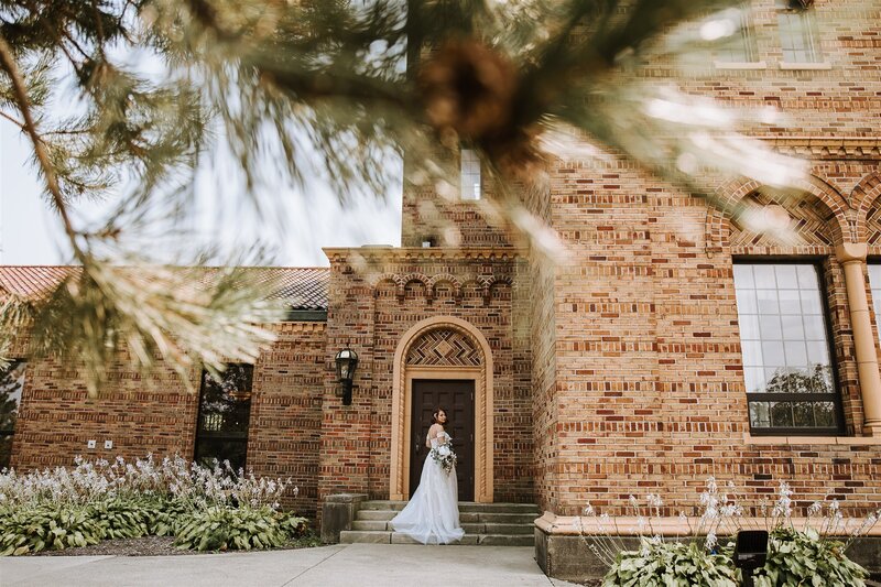 bride-through-trees