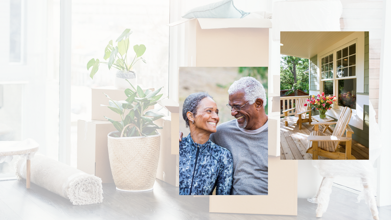 family discussion senior living, downsizing in VA