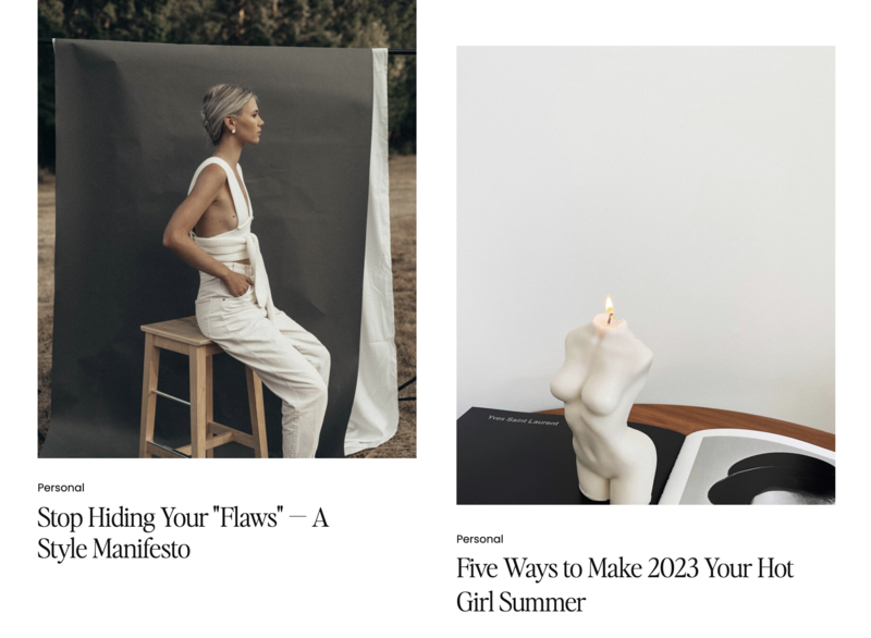 Pinterest Style Grid