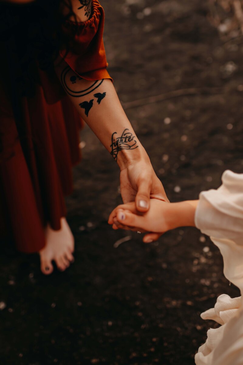 me and my daughter during out photo shoot / kattie jackson photography personal portrait 