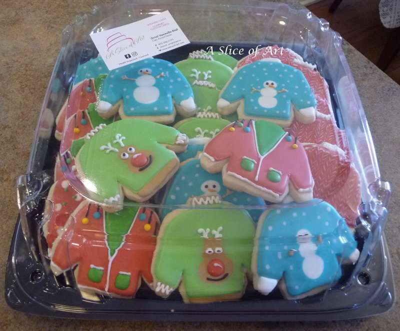 ugly sweater christmas cookies