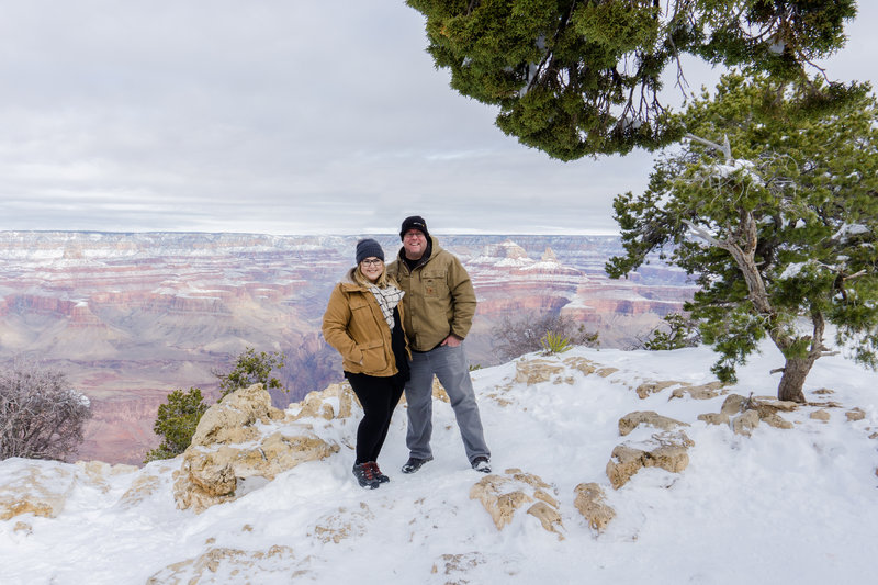 Snowy Grand Canyon