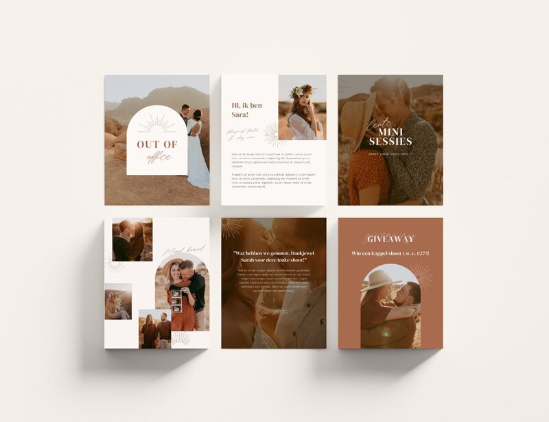 Boho Instagram templates