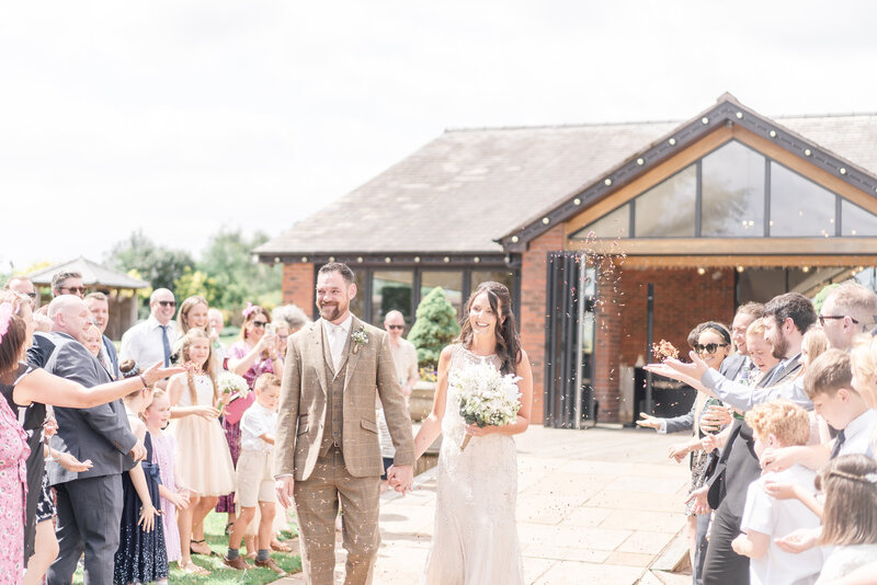 Light and bright UK wedding