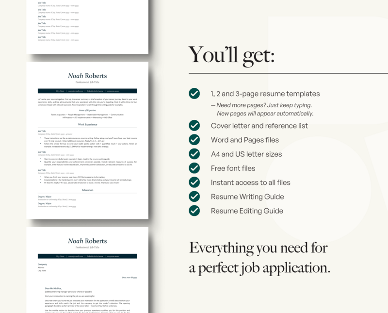 ATS-FRIENDLY RESUME + COVER LETTER