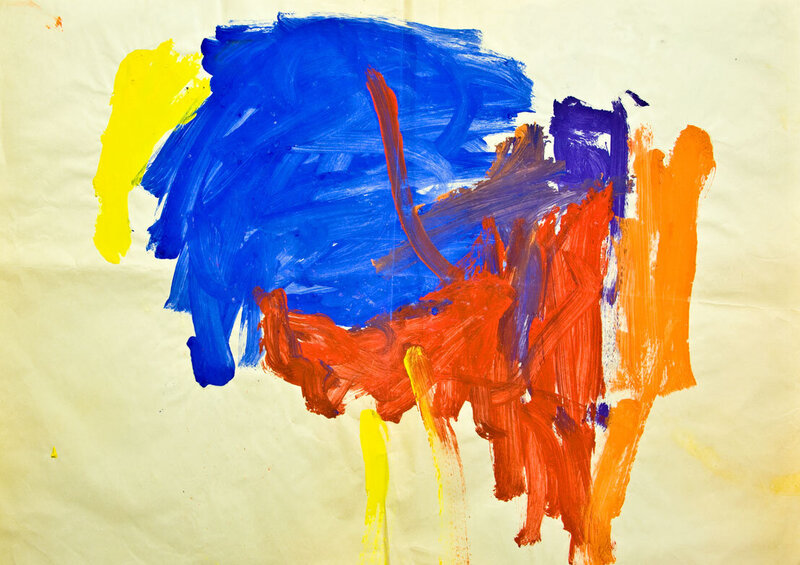 Brent Ray Fraser Abstract Painting 04 1982