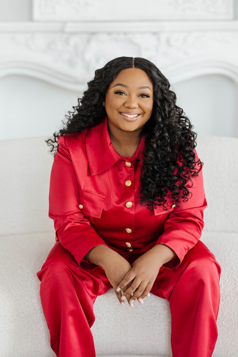 Black female speakerentrepreneur branding photography