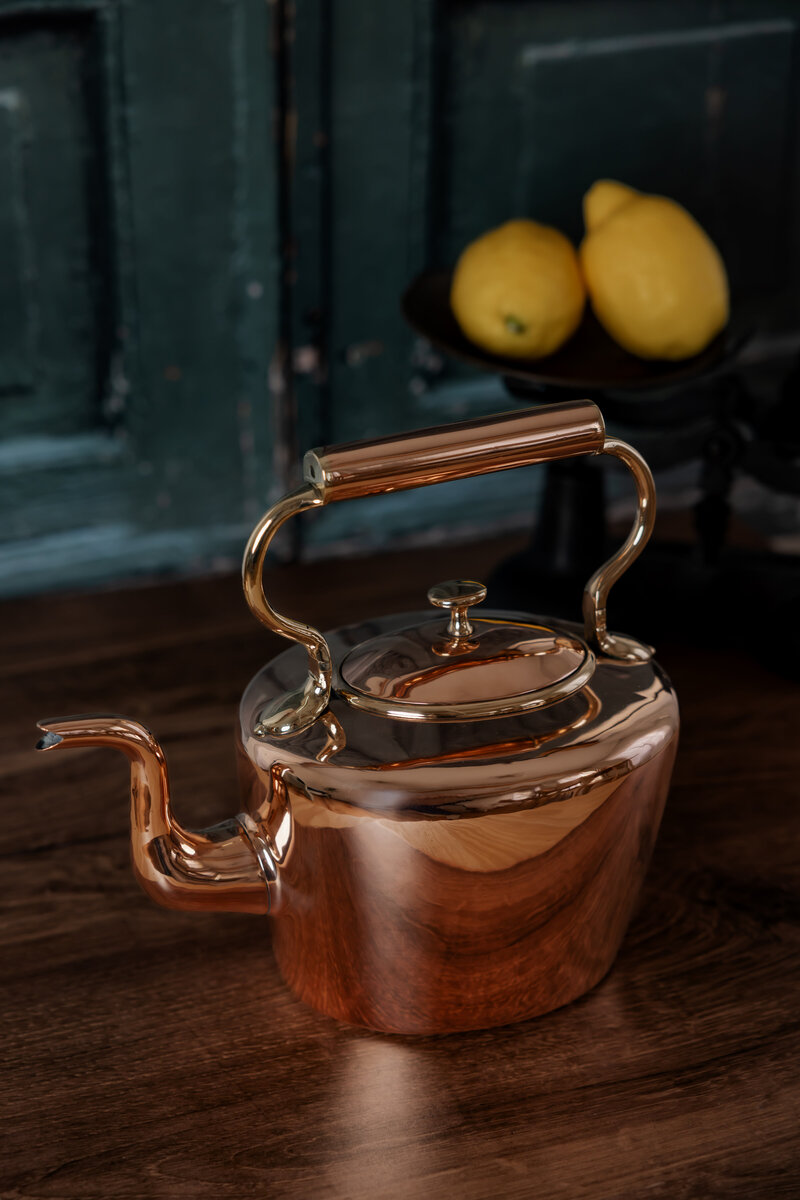 Antique English William Soutter Tea Kettle 