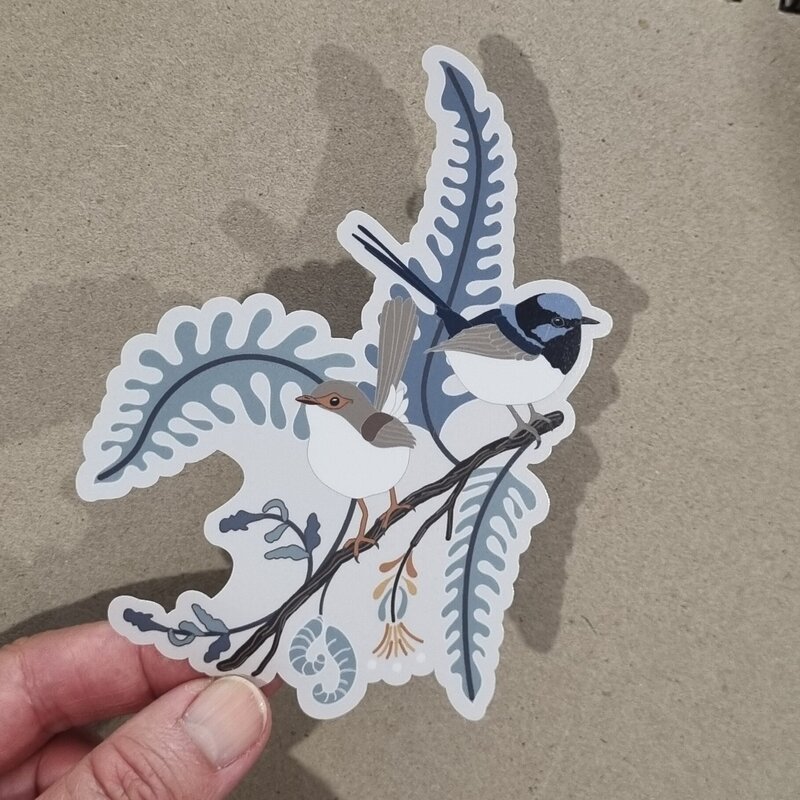 Add a bit of natural charm to your world with this superb wren bird sticker. Crafted from high-quality vinyl with a weatherproof, scratch-resistant finish, it’s perfect for both indoor and outdoor use. Stick it to your laptop, journal, toolbox, or drink bottle—this durable little sticker will hold strong while showing off your love of nature and beautifully detailed design.