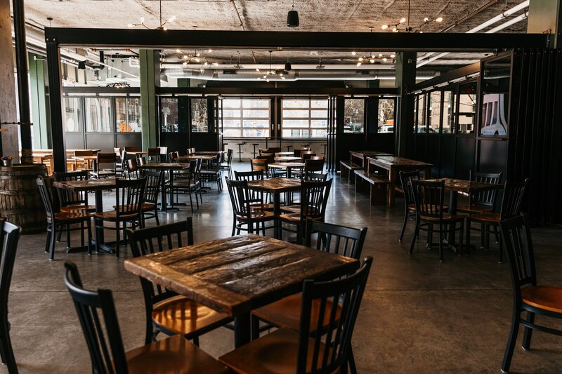 Brewery Event Space Minneapolis The Minneapolitan Large Private Space Rental with Garage Doors 
