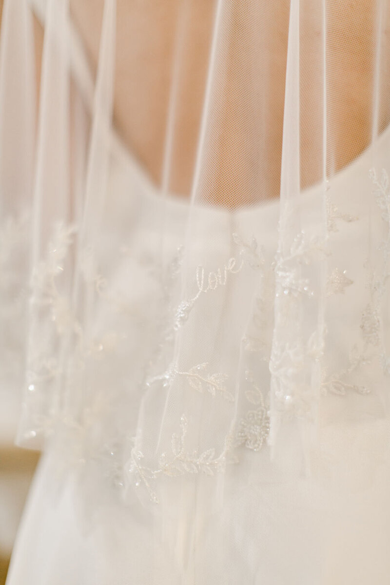 Edith Elan - detachable beaded bridal cape