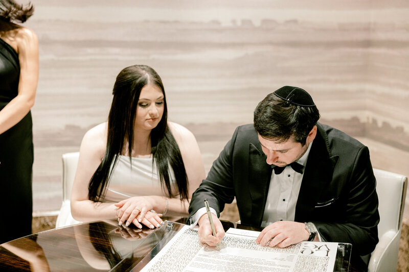 Ketubah Signing  Tori & Sam-34