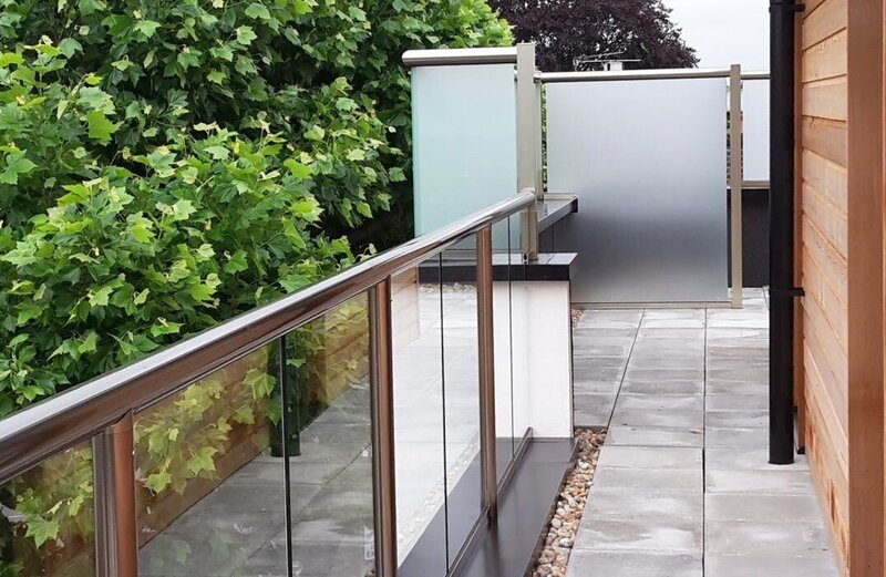 Glass wind screen modern and sleek