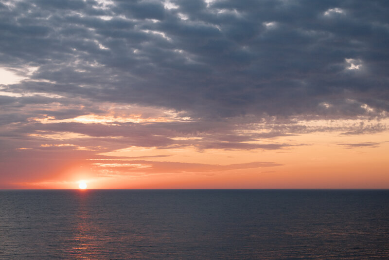 Sunset on Lake Erie.