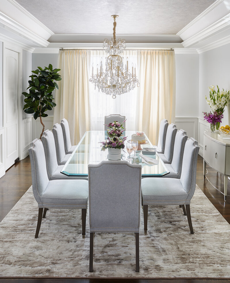 Minimal White Dining Room