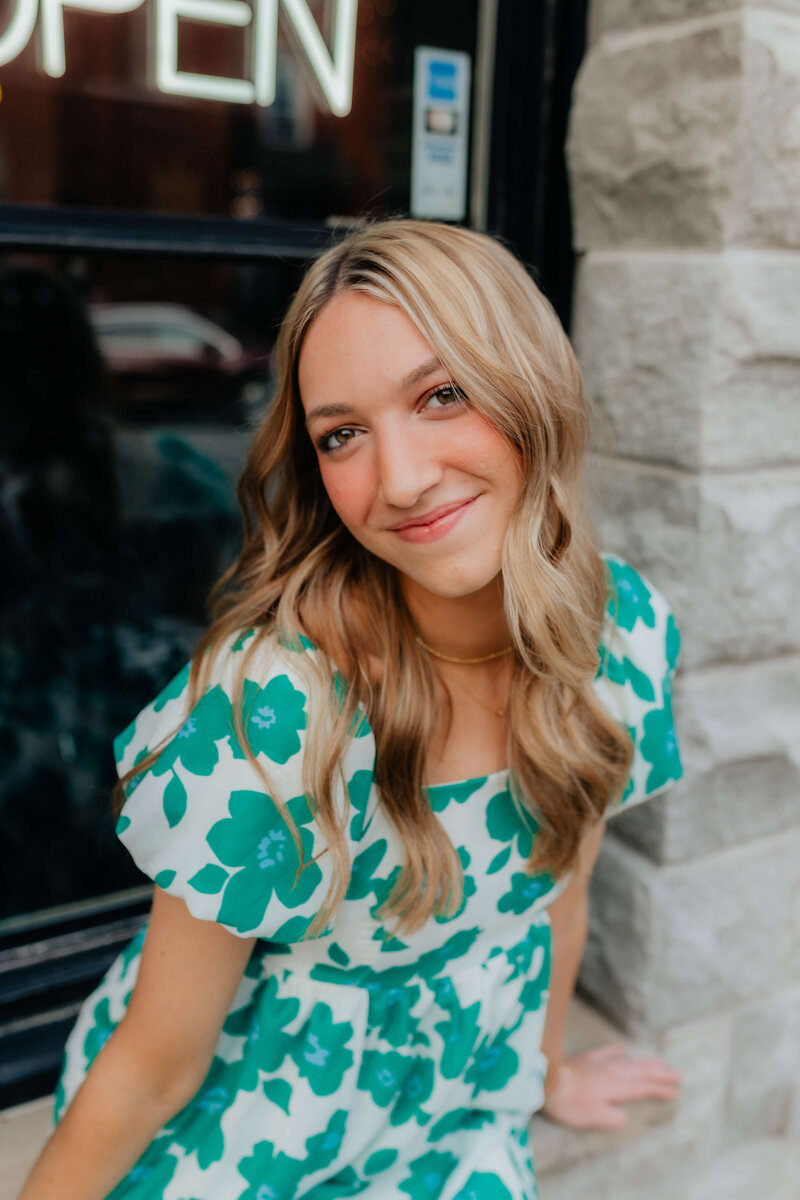 Senior photography in Michigan with a modern, editorial feel—natural light portraits that capture confidence and personality.