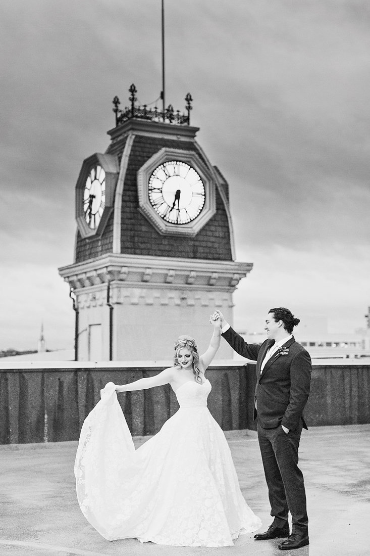 Wedding-Bride-Groom-Passalinos-Clock-Tower-Louisville-Kentucky-Photo-By-Uniquely-His-Photography059